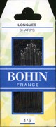 Bohin 0262 Sharps Needles Assorted Sizes 1/5 (16 needles)